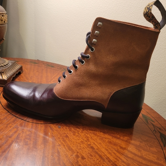 Fluevog size 8 narrow suede & leather boots main image 8
